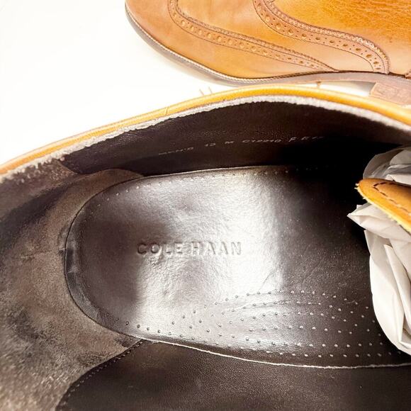 Cole Haan Williams Leather Wingtip Oxford Dress Shoes Brown Men\'s 13 main image 9